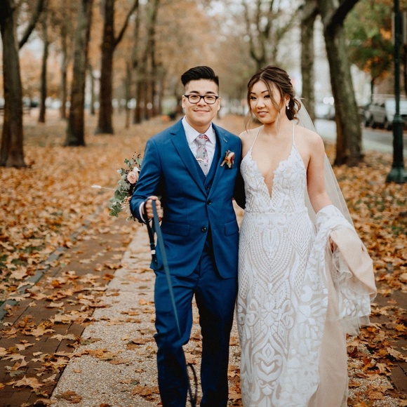 Hayley Paige Occasions Dresses & Skirts - Hayley Paige 'Delta' - Blush